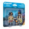 Figuras Articuladas Playmobil 71207 Bombeiro 15 Peças Duo