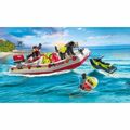 Playset Playmobil Action Heroes - Fireboat And Water Scooter 71464 52 Peças