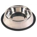 Comedouro para Animais de Estimação Trixie 24855 Tigela Preto Monocromática Aço Inoxidável 2,8 L