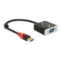 Adaptador USB 3.0 para Vga Delock 62738 20 cm Preto