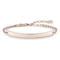 Bracelete Feminino Thomas Sabo Cor de Rosa Prata Esterlina 18