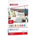 Conjunto de Canetas de Feltro Edding 4600 Multicolor 10 Peças