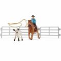 Boneca Schleich Cowgirl Team Roping Fun