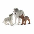 Conjunto Animais Selvagens Schleich Lobo Plástico