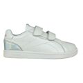 Ténis Casual Criança Reebok Royal Complete Clean Velcro Branco Prateado 27,5