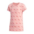 Camisola de Manga Curta Infantil Adidas Yg Fav T Cor de Rosa M