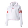 Polar com Capuz Mulher Puma Power Hoodie Fl Branco M