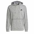 Polar com Capuz Homem Adidas Essentials Mélange Embroidered Cinzento Claro L