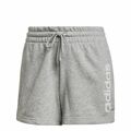 Calções de Desporto Adidas Essentials Slim Logo Mulher Cinzento S