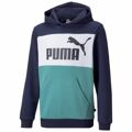 Polar com Capuz Criança Puma Essential Colorblock Azul Escuro 5-6 Anos