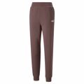 Calças de Treino para Adultos Puma Ess+ Embroidery High-waist Castanho Mulher L