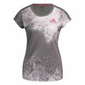 Camisola de Manga Curta Mulher Adidas Cinzento Escuro S