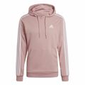 Polar com Capuz Homem Adidas Essentials Wonder Mauve 3 Stripes Cor de Rosa XL