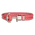 Bracelete Unissexo Paul Hewitt Ph-ph-l-r-cb Cor de Rosa Couro 15-16 cm