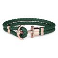 Bracelete Unissexo Paul Hewitt Ph-ph-l-r-g Verde Couro 17-18 cm