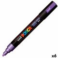 Marcador Posca PC-5M Violeta (6 Unidades)