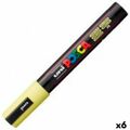 Marcador Posca PC-5M Amarelo (6 Unidades)