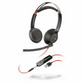 Auriculares com Microfone Poly Blackwire 5220 Preto