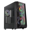 Caixa Semitorre Micro Atx / Mini Itx / Atx Aerocool Nighthawkduobk Rgb USB 3.0 ø 20 cm Preto