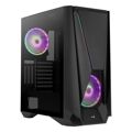 Caixa Semitorre Atx Aerocool Visorbk LED Rgb Preto