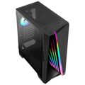 Caixa Semitorre Atx Aerocool Miragebk Preto Iluminação Rgb