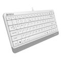 Teclado A4 Tech A4TKLA47119 Qwerty Branco Inglês