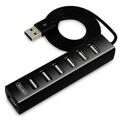 Hub USB 7 Portas Unitek Y-2160 Preto