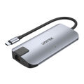 Hub USB Unitek Uhub P5+ Preto Cinzento