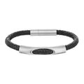 Bracelete Masculino Police Couro 19 cm