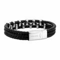 Bracelete Masculino Police PJ26321BLSB.01-S Couro 19 cm