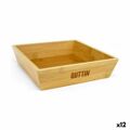 Tigela Quttin Castanho Bambu 20 X 20 X 5 cm (12 Unidades)