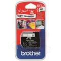 Cinta Laminada para Máquinas Rotuladoras Brother MK221 9 mm X 8 M Preto Branco