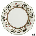 Plat Bord Queen´s By Churchill Assam Floral Cerâmica Servies ø 27 cm (6 Unidades)