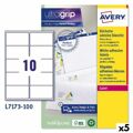 Etiquetas para Impressora Avery L7173 99,1 X 57 mm Branco 100 Folhas (5 Unidades)