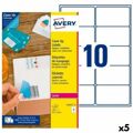 Etiquetas para Impressora Avery L4612 99,1 X 57 mm Branco 25 Folhas (5 Unidades)