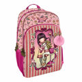 Mochila Escolar Gorjuss Carousel Salmão (29 X 45 X 17 cm)