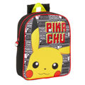 Mochila Infantil Pokémon Amarelo Preto 22 X 27 X 10 cm