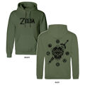 Polar com Capuz Unissexo The Legend Of Zelda Logo And Shield Verde S