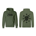 Polar com Capuz Unissexo The Legend Of Zelda Logo And Shield Verde S