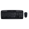 Teclado Logitech Wireless Combo MK330 Preto Qwerty Us