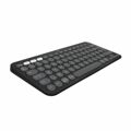 Teclado Bluetooth com Suporte para Táblete Logitech K380 Francês Cinzento Grafite Cinzento Escuro Azerty