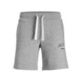 Calções de Desporto para Homem Jack & Jones Jpstandy Sweat 12225087 Cinzento S