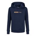 Camisola Infantil Jack & Jones Jjneo Hood Jnr 12225210 Azul Marinho 8 Anos