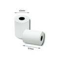 Rolo Papel Térmico Qoltec 51896 10 Unidades Branco 57 mm 20 M