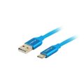 Cabo USB a para USB C Lanberg CA-USBO-22CU-0018-BL Quick Charge 3.0 Azul 1,8 M