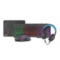 Teclado e Rato Natec NFU-1674 Qwerty Us Preto Rgb