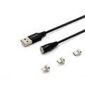 Cabo USB para Lightning Savio CL-155 Preto 2 M