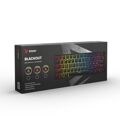 Teclado Savio Blackout Preto Multicolor Inglês Qwerty