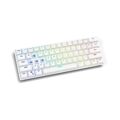 Teclado Savio Whiteout Branco Multicolor Inglês Qwerty