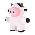 Brinquedo para Cães Hilton Cow Branco Preto Látex